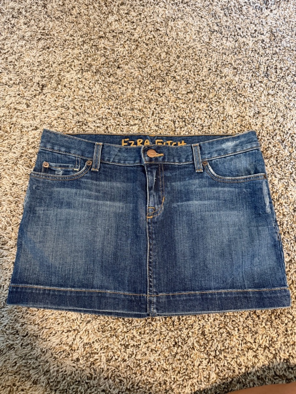 ⚡️Y2K Ezra Fitch - Abercrombie & Fitch Dark Blue Denim Mini Skirt